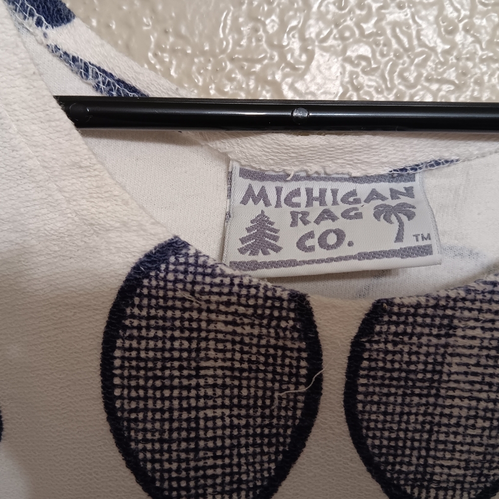 Navy and White Tennis Print Dress - Picture 3 of 6